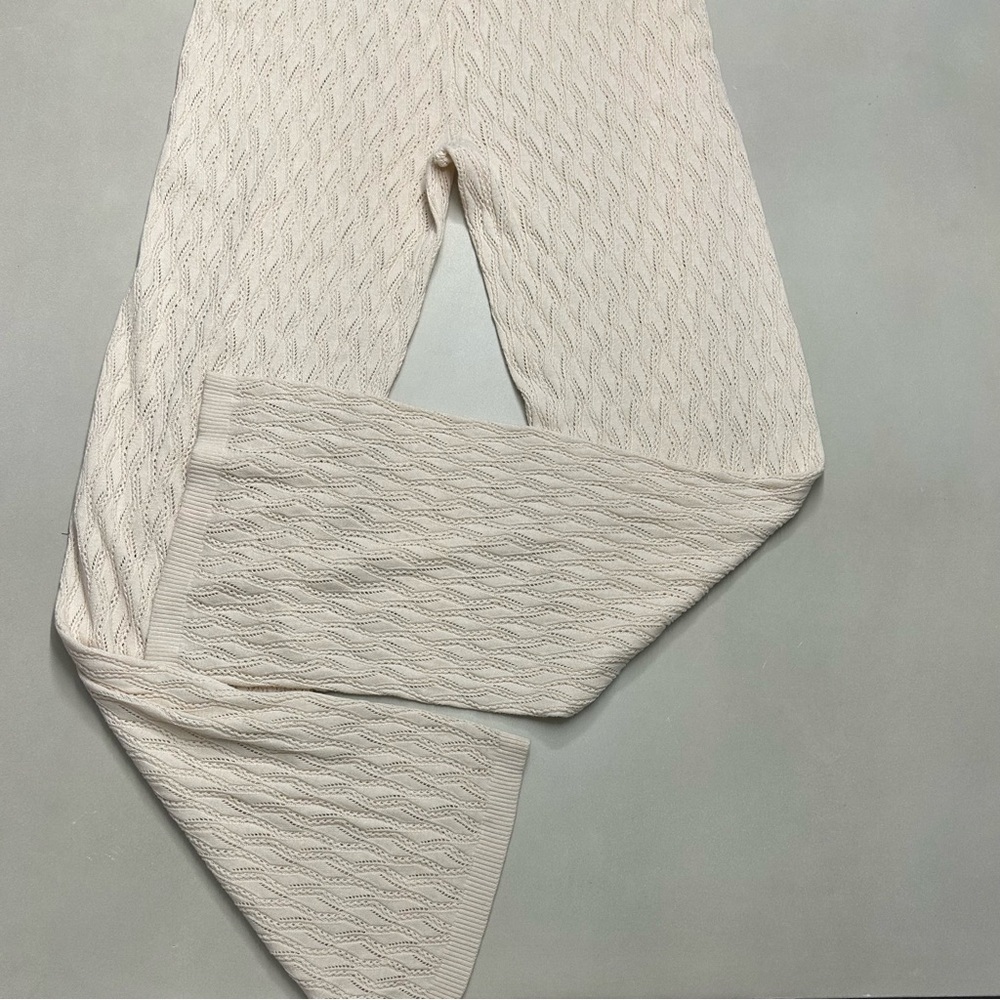 Selected Femme Cream Knit Pants , Size M NWT - Picture 6 of 15
